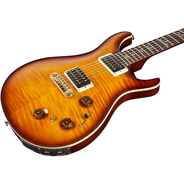 Platinum PRS P22 Flame Maple Top Electric Guitar Amber Black