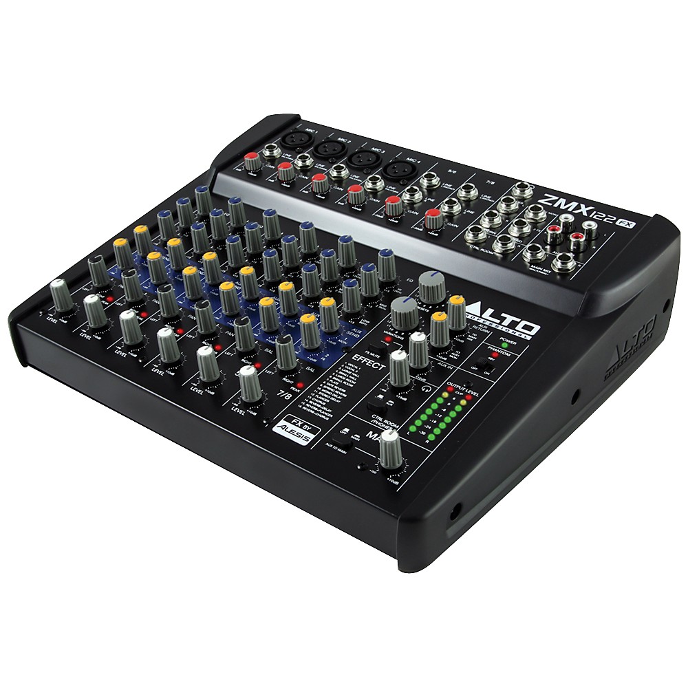 Alto Zephyr Series Zmx122fx 8-Channel Compact Mixer With Effects