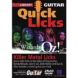 Hal Leonard Quick Licks Wizards of Oz Killer Metal Licks DVD