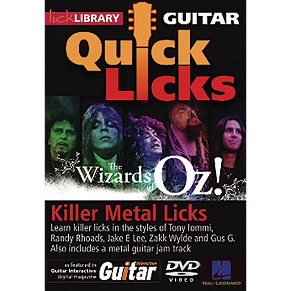 Hal Leonard Quick Licks Wizards of Oz Killer Metal Licks DVD