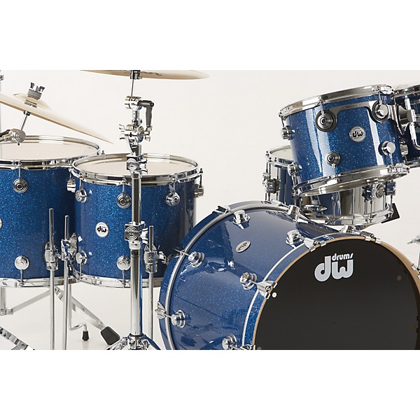 DW Collector's Series 5-Piece Shell Pack Blue Glass Chrome Hardware