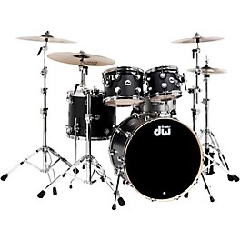 DW Collector's Series 4-Piece Shell Pack Natural Maple Chro... DW Collector's Series 4-Piece Shell Pack Ebony Chrome Hardware