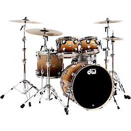 DW Collector's Series 4-Piece Shell Pack Natural... DW Collector's Series 4-Piece Shell Pack Burnt Toast Fade Chrome Hardware