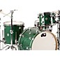 DW Collector's Series 3-Piece Shell Pack With 24" Bass Drum Green Glass Chrome Hardware