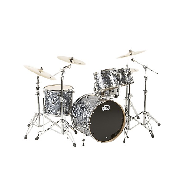 DW SSC Collector's Series 4-Piece Shell Pack Gray Marine Pearl Chrome Hardware