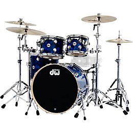 DW SSC Collector's Series 4-Piece Shell Pack Blue Moonstone Chrome Hardware