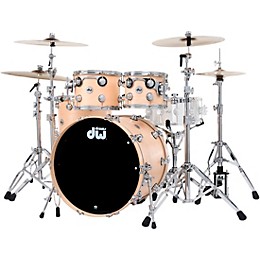 DW SSC Collectors Series 4-Piece Finish Ply Shell Pack With 22" Bass Drum Natural Satin Oil