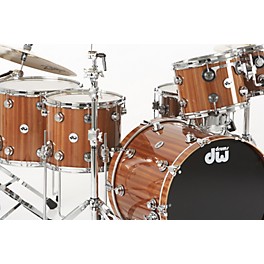 DW Collector's Series 5-Piece Lacquer Custom Shell Pack Mahogany/Maple with Chrome Hardware