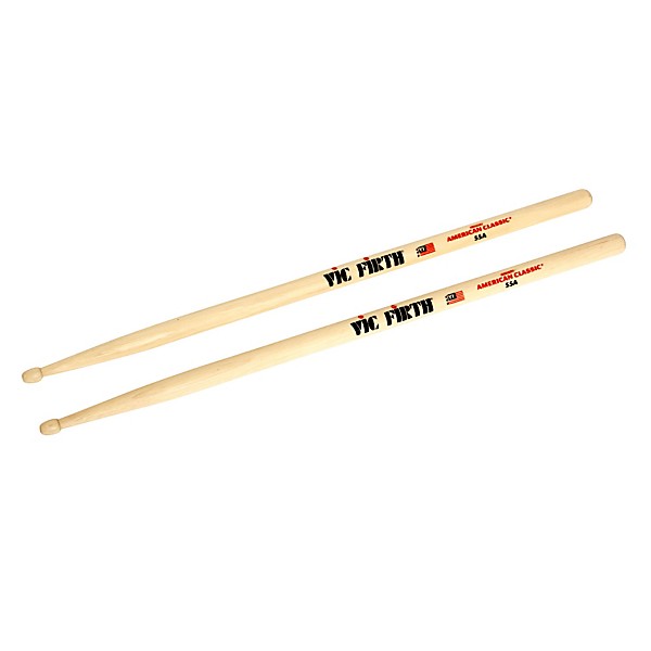 Vic Firth American Hickory 55A 3-Pack Drumsticks w/Free Pair Of George Kollias Signature Sticks HICKORY 55A