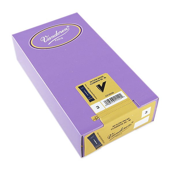 Vandoren Bb Clarinet Traditional Reed Box of 50 3 Box of 50
