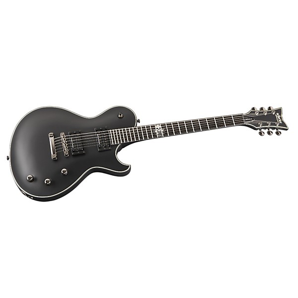 Schecter Guitar Research Blackjack SLS SOLO with Hell's Gate Inlay Electric Guitar Satin Black