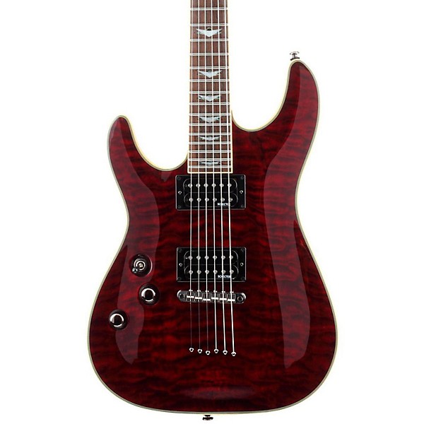 Open Box Schecter Guitar Research Omen Extreme-6 Left-Handed Electric Guitar Level 2 Black Cherry 190839072498