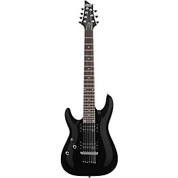 Schecter Guitar Research OMEN-7 Left-Handed Electric Guitar Black