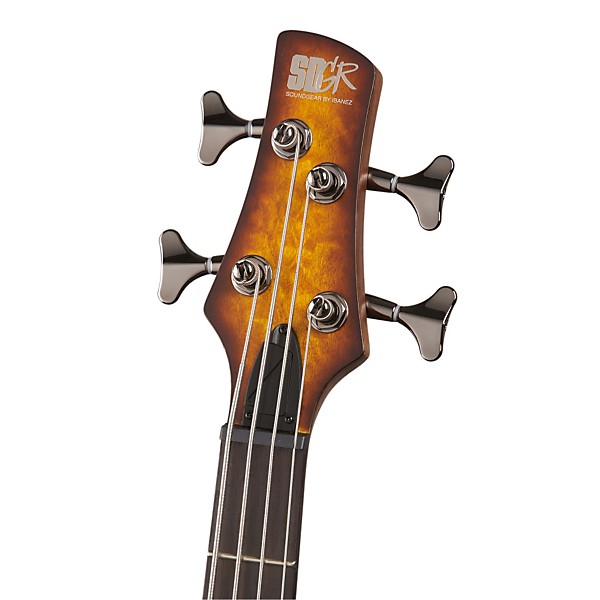 Ibanez SR500QM 4-String Electric Bass Guitar Flat Brown Burst