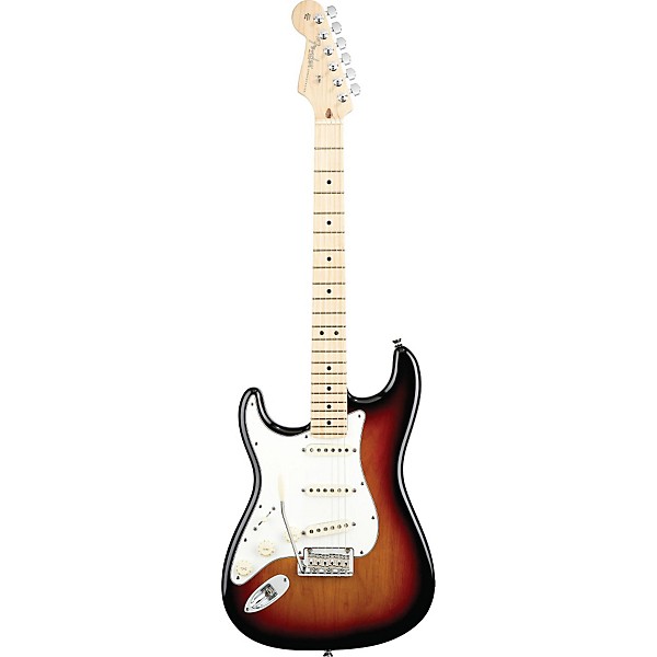 Fender American Standard Stratocaster Left-Handed Electric Guitar with Maple Fretboard 3-Color Sunburst Maple Fingerboard