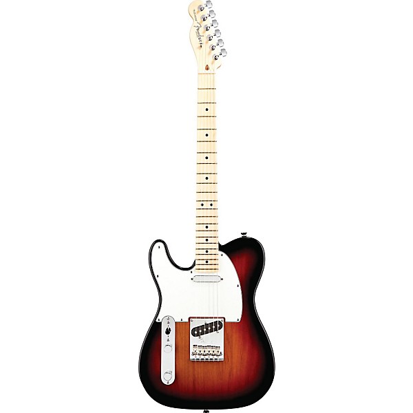 Fender American Standard Telecaster Left-Handed Electric Guitar with Maple Fingerboard 3-Color Sunburst Maple Fingerboard