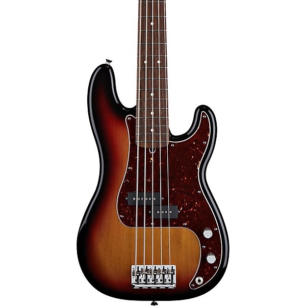 Open Box Fender American Standard Precision Bass V Level 1 3-Color Sunburst Rosewood Fingerboard