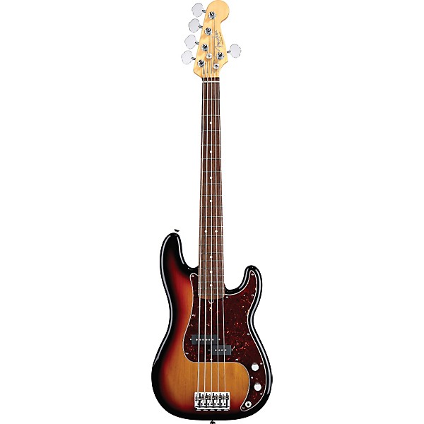 Open Box Fender American Standard Precision Bass V Level 1 3-Color Sunburst Rosewood Fingerboard
