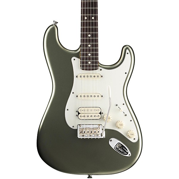 Fender American Standard Stratocaster HSS Electric Guitar with Rosewood Fretboard Jade Pearl Metallic Rosewood Fingerboard