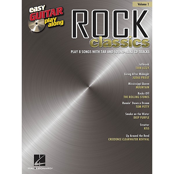 Hal Leonard Rock Classics Easy Guitar Play-Along Volume 1 Book/CD