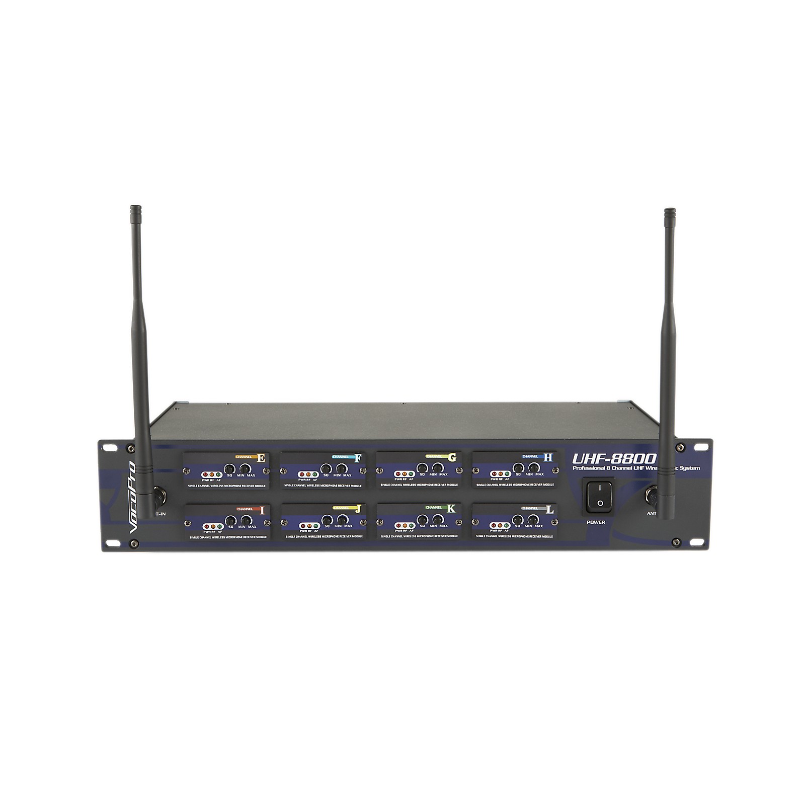 VocoPro UHF 8800 II 8 Channel UHF Wireless Microphone System