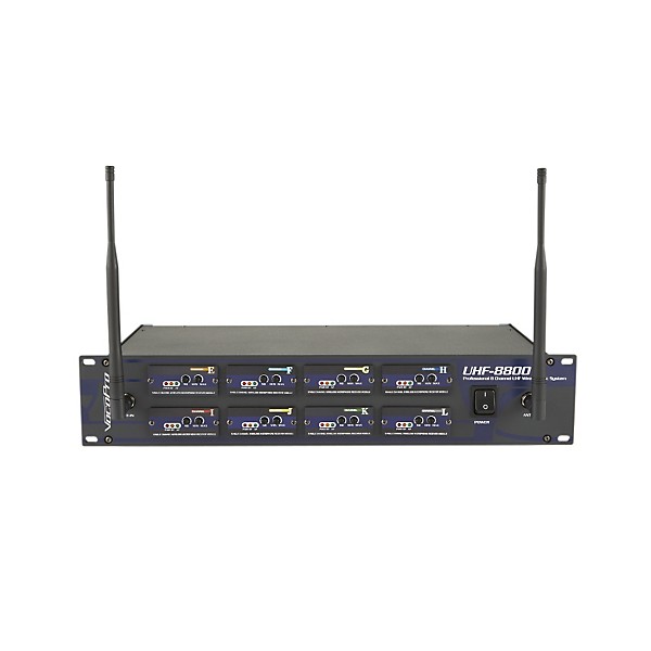 VocoPro UHF-8800 II 8-Channel UHF Wireless Microphone System