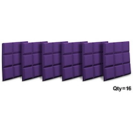 Auralex 2" SonoFlat 2'x2'x2" Panels 16-Pack Burgundy Auralex 2" SonoFlat 2'x2'x2" Panels 16-Pack Purple