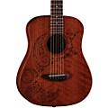 Luna Safari Tattoo 3/4 Size Travel Guitar Satin Mahogany | Guitar