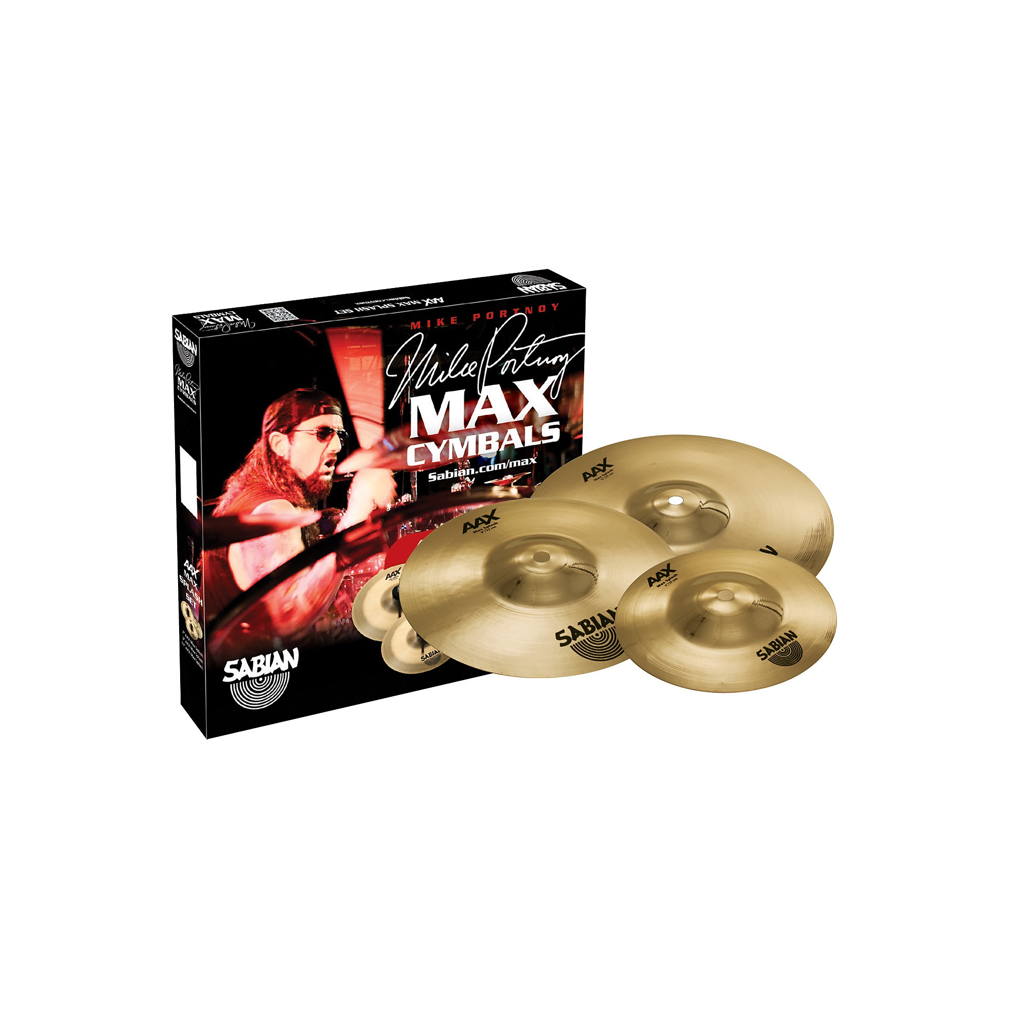 SABIAN AAX Max Splash Cymbal Set Brilliant Finish 7 in., 9 in., 11