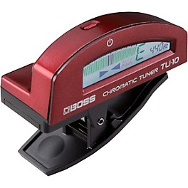 BOSS TU-10 Clip-On Chromatic Tuner Red BOSS TU-10 Clip-On Chromatic Tuner Red