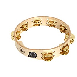 MEINL Artisan Edition Tambourine Two Rows Brass Jingles 10 in.