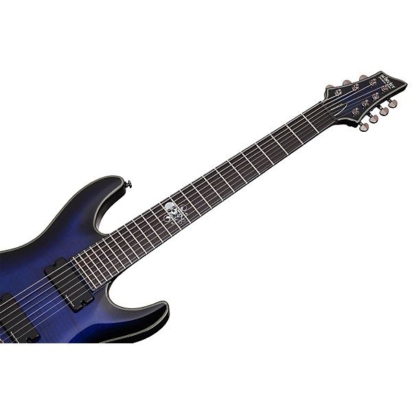 Open Box Schecter Guitar Research Blackjack SLS C-7 Electric Guitar Level 1 Satin Black