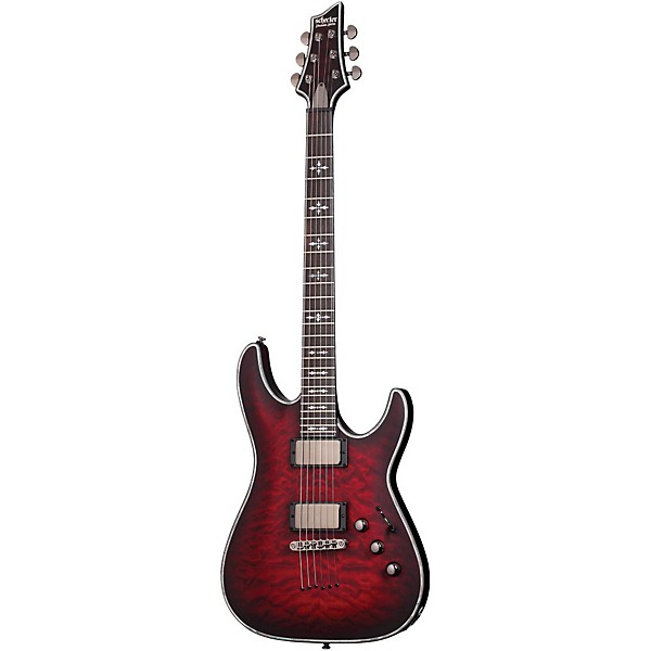Schecter Guitar Research Hellraiser C-1 Extreme Electric Guitar Satin Crimson Red Burst Ebony Fingerboard