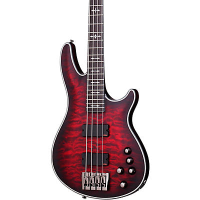 Schecter Guitar Research Hellraiser Extreme-4 Electric Bass Guitar Satin Crimson Red Burst for sale