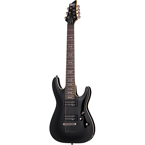 Open Box Schecter Guitar Research OMEN-7 Electric Guitar Level 1 Black