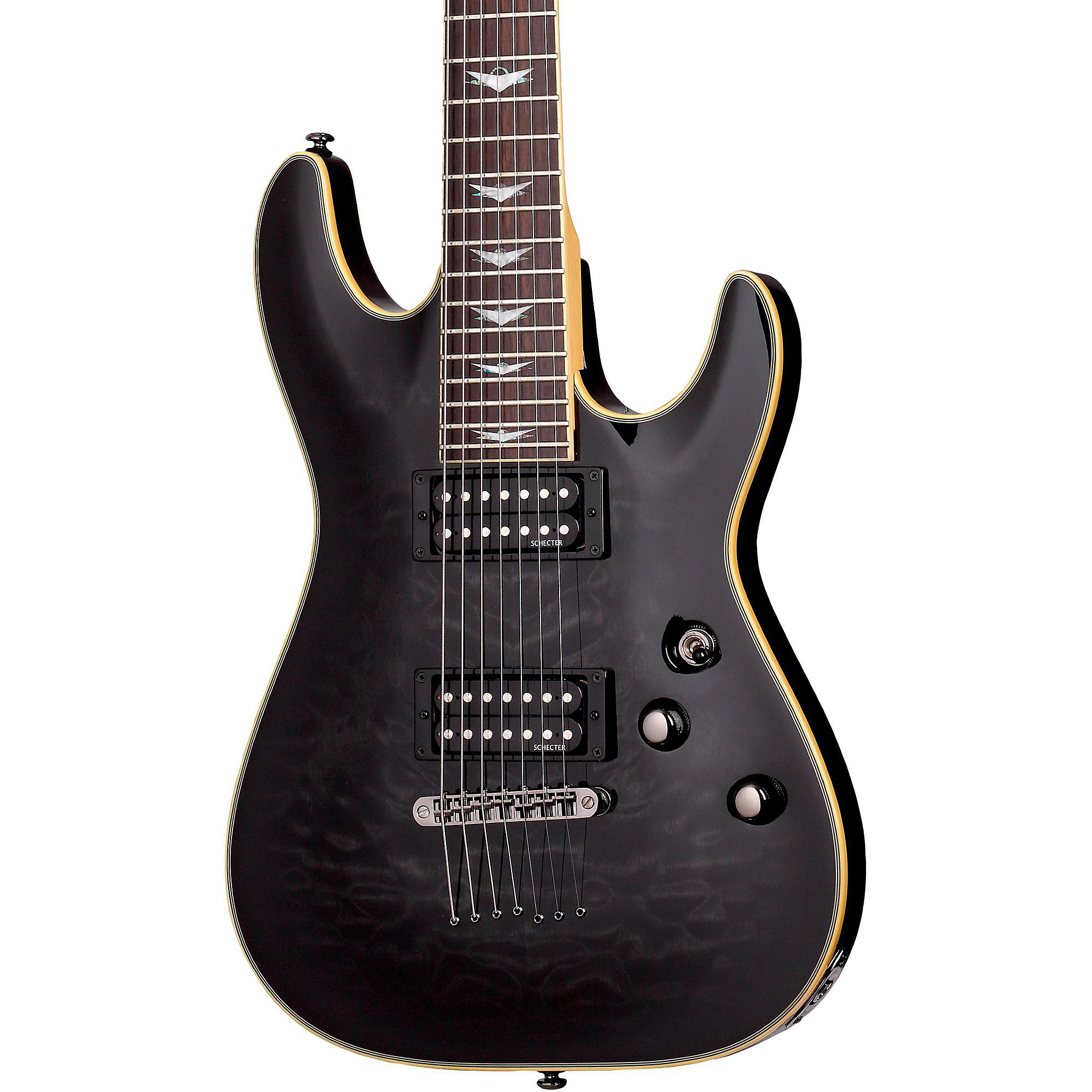 Schecter Guitar Research Omen Extreme-7 Electric Guitar See-Thru 