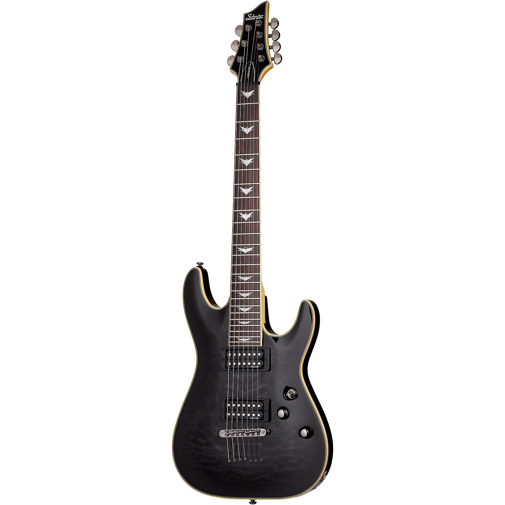 Schecter Guitar Research Omen Extreme-7 Electric Guitar See-Thru 
