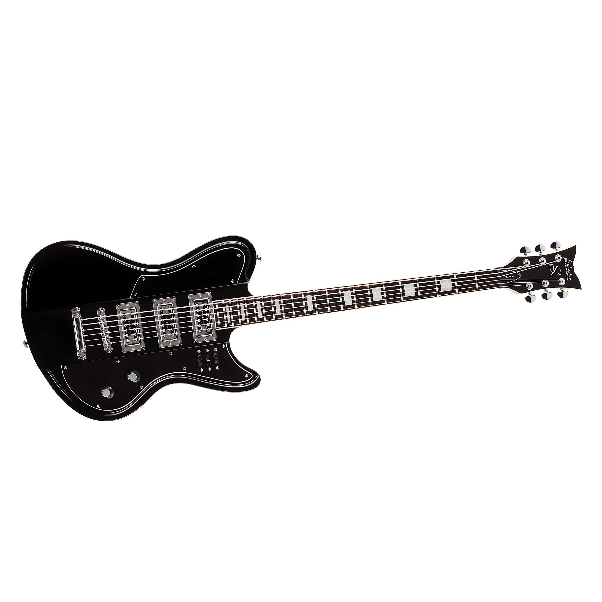 Schecter Guitar Research Ultra VI Electric Guitar Black | Guitar
