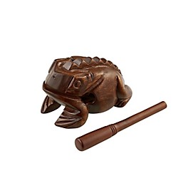 MEINL Wood Frog Hand Percussion Instrument Brown Medium MEINL Wood Frog Hand Percussion Instrument Brown Large