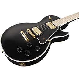 Gibson Custom Les Paul Custom Electric Guitar with Maple Fingerboard (Ebony) Ebony