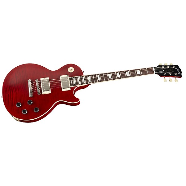 Gibson Custom Les Paul Standard Electric Guitar Transparent Red