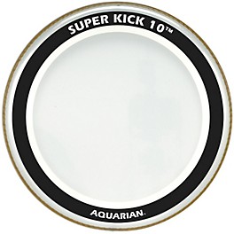 Aquarian Super Kick 10 Bass Drum Head Clear 20 in. Aquarian Super Kick 10 Bass Drum Head Clear 20 in.