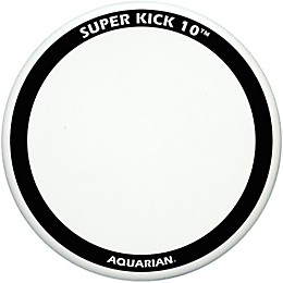 Aquarian Super-Kick 10 Bass Drum Head White Coated 18 in.