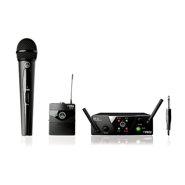 Open Box AKG WMS 40 Mini2 Vocal/Instrument Wireless Microphone Set Level 2  190839076519