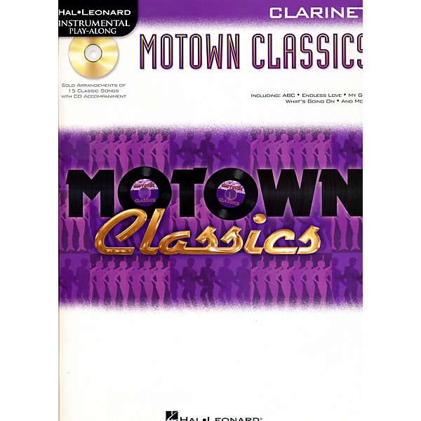 Hal Leonard Motown Classics - Instrumental Play-Along Book/Digital Download Clarinet