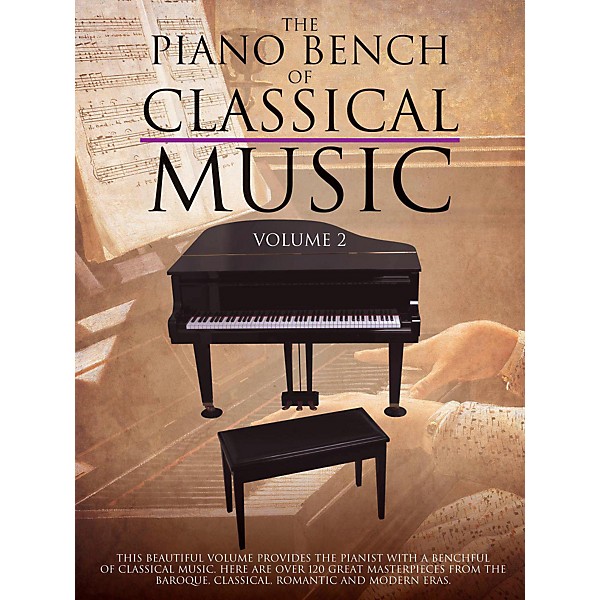 Music Sales Piano Bench Of Classical Music Vol. 2 for Piano Solo