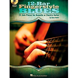 Hal Leonard 12-Bar Fingerstyle Blues - 25 Solo Pieces For Acoustic Or Electric Guitar Book/Audio Online