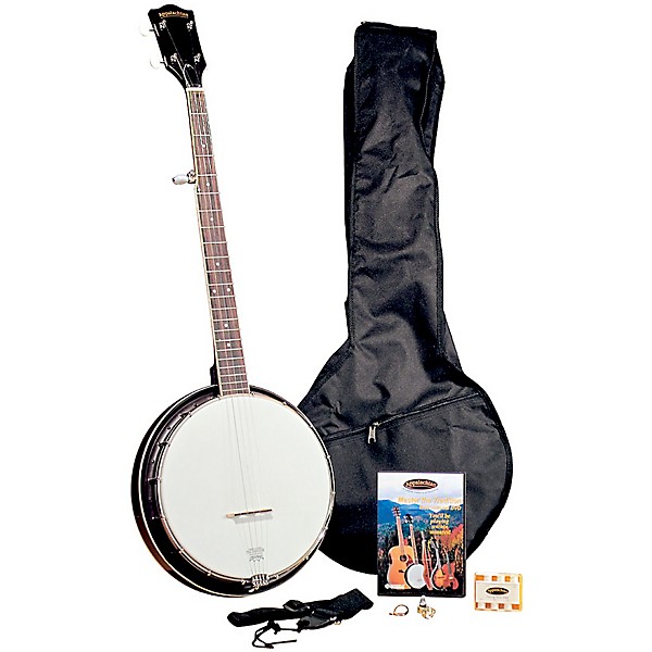 Open Box Regal Appalachian 5-String Banjo Pickin' Pack Level 1 Mahogany resonator