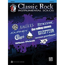 Alfred Classic Rock Instrumental Solos Clarinet Book & CD