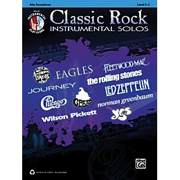 Alfred Classic Rock Instrumental Solos Alto Sax Book & CD